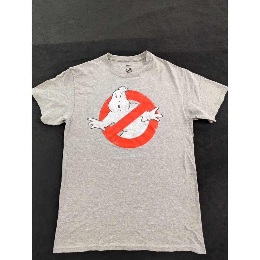 Ghostbusters Mad Engine Gray Short Sleeve Cotton Blend T-Shirt Men's M